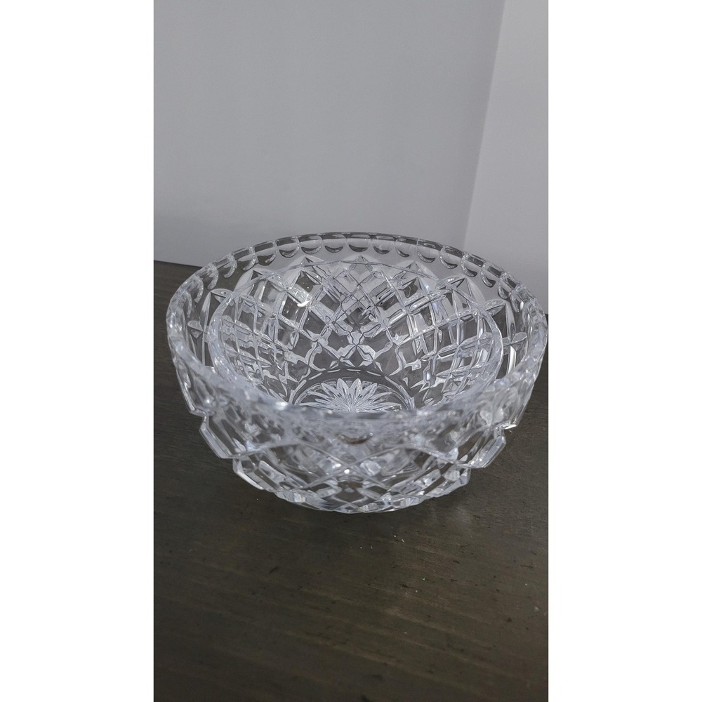 Vintage Heavy Cut‎ Diamond Crystal Bowl set
